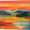 Flower Hill Sunset by Silvia Vassileva 14" x 14" Canvas Wall Art (Set of 2)